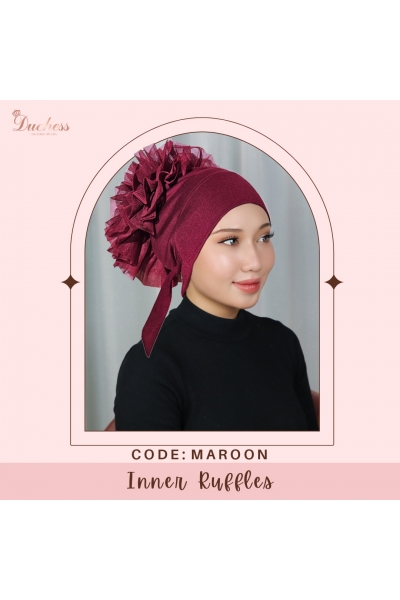 Inner Ruffles Kepok-Kepok - Maroon Inner Ruffles Kepok-Kepok - Maroon